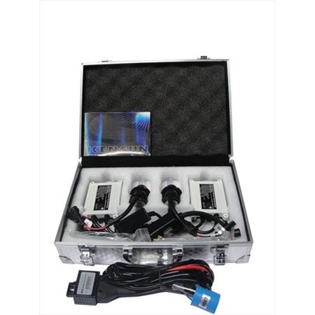 KENSUN Kensun UN-K-Slim Kit-9007 S-8K HID Xenon Single-Beam 8000K 35W AC Slim Kit; White With Blue Tinge UN-K-Slim Kit-9007 S-8K